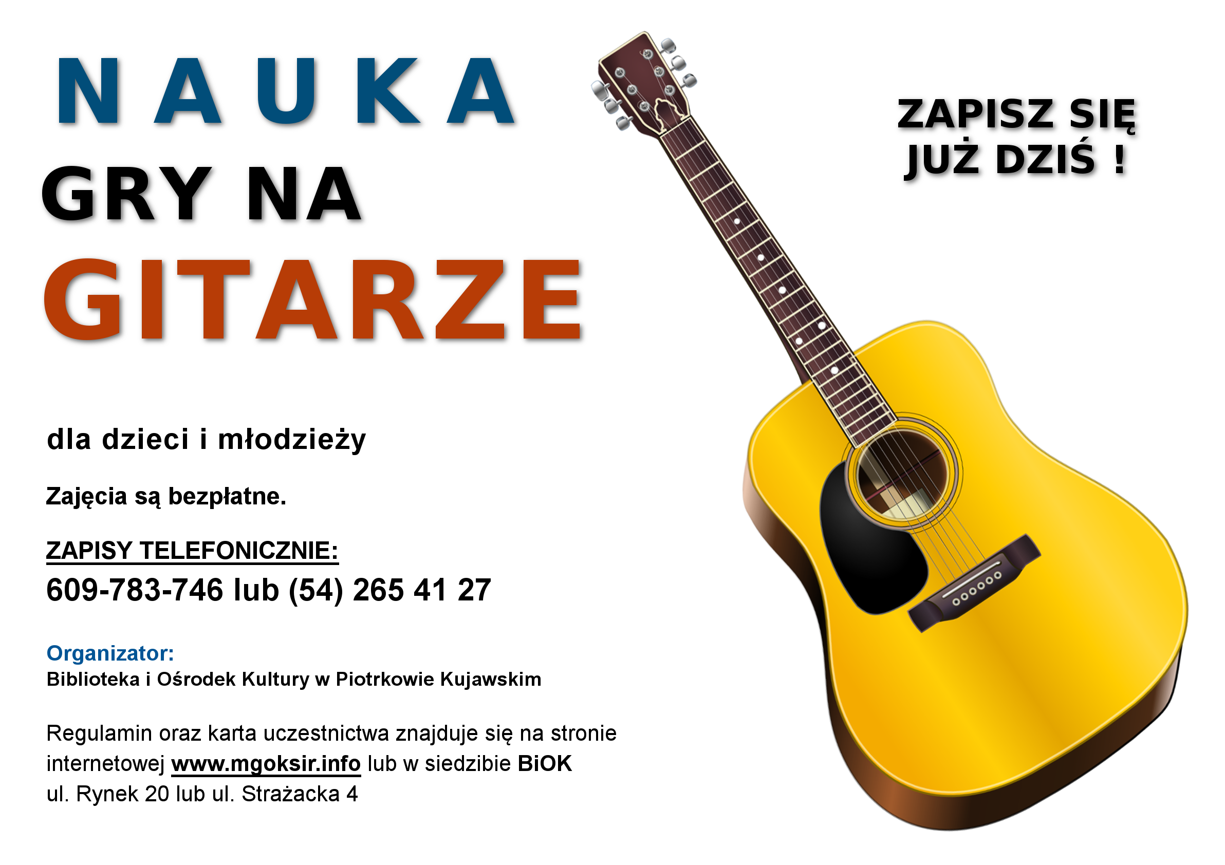 Nauka gry na gitarze